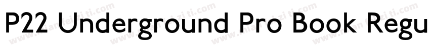 P22 Underground Pro Book Regular字体转换